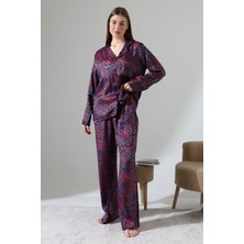 Likapa Likapashop Viskon Jakarlı Uzun Kol Pijama Takımı