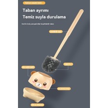 Runxi Life Hall Karikatür Duvara Monte Tuvalet Fırçası Temizleme Fırçası Banyo Tuvalet Fırçası Temizleme Fırçası Seti Tuvalet Banyo Aksesuarları (Yurt Dışından)