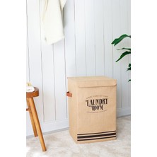 Rek Home Kapaklı Katlanır Kirli Çamaşır Çocuk Odası Oyuncak Düzenleyici Saklama Kutusu Sepet 36X36X56