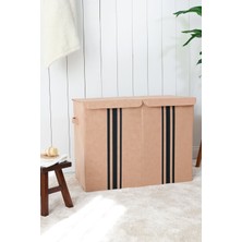 Kapaklı Katlanır Kirli Çamaşır Çocuk Odası Oyuncak Düzenleyici Saklama Kutusu Sepet 72X36X56