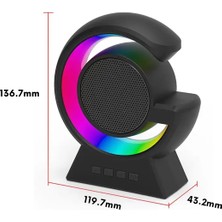 Mini Boy V5.3 Tws Özellikli 5W Rgb G Siyah Bluetooth Hoparlör