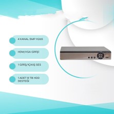 4 Kanal Xmeye H265 Dvr Kayıt Cihazı