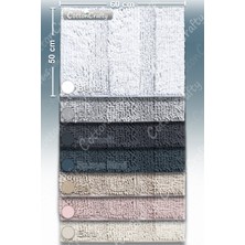 Cotton Crafty Pamuk Tafting Su Emici Banyo Paspası, Banyo Halısı Makarna 60 x 50  cm