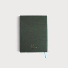 Planner - A5 Haki Keten Cilt Bezli Tarihsiz Haftalık Ajanda/süresiz Haftalık Planlayıcı