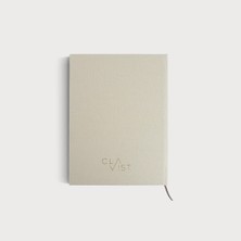 Planner - A5 Krem Rengi Keten Cilt Bezli Tarihsiz Haftalık Ajanda/süresiz Haftalık Planlayıcı