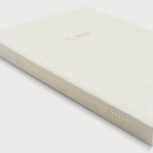 Planner - A5 Krem Rengi Keten Cilt Bezli Tarihsiz Haftalık Ajanda/süresiz Haftalık Planlayıcı