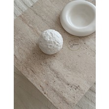 So Home Beyaz Ay Temalı Büyük Dekoratif Kapaklı Kavanoz Mum