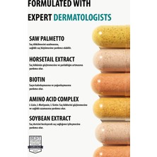 Tennen Nutrition Saç Tırnak Vitamini, At Kuyruğu , Biotin 5000, Saw Palmetto, Selenyum, Çinko, 60 Tablet