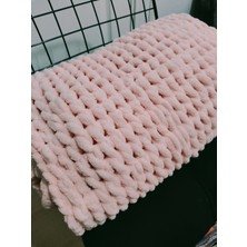 Dodemert Home Alize Puffy El Örmesi Pembe Bebek Battaniyesi ( 90 x 90 )