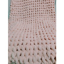 Dodemert Home Alize Puffy El Örmesi Pembe Bebek Battaniyesi ( 90 x 90 )