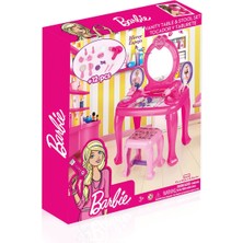 Nilly Toys 1609 Barbie Ayaklı Makyaj Masası ve Sandalye Seti - Dolu