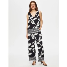 Faik Sönmez Monochrome Yaprak Desen V Yaka Atlet 013