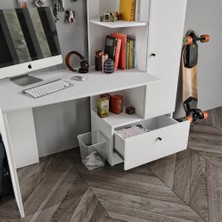 Sevenpal Mobilya Minör Çalışma Masası ve 7 Bölmeli Kitaplık