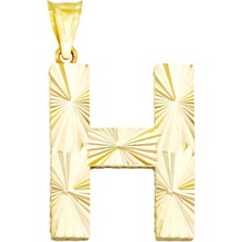 T51 Tuğrul Altın Altın H Harfi Kolye Ucu T074134