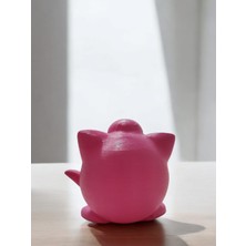 Efser Atölye Mikrofonlu Jigglypuff Pokemon  Dekor Figür Oyuncak