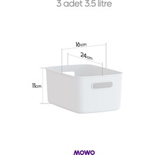 Freezer Box 5’li Buzdolabı Saklama Kabı 9,5 Lt – 3.5 Lt Düzenleyici Kutu, Organizer, Storage
