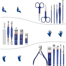 Gaman Çantalı Paslanmaz Çelik Manikür Pedikür Seti 36 Parça