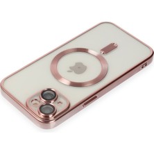 Newface Apple iPhone 15 Kılıf Kross Magneticsafe Kapak - Rose 11