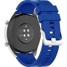 Dmay Huawei Watch Gt 2 - Gt 2 Pro 46 mm Uyumlu Tokalı Silikon Kordon Kayış 22MM