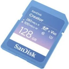 Sandisk Creator 128GB SDSDXEP-128G-GNCIS 280MB/S Uhs-Iı Sdxc 6k-4k UHD V60 Hafıza Kartı