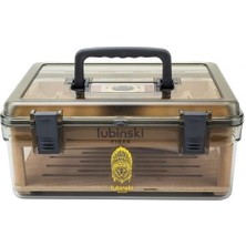 Lubinski Plexi -Sedir Şeffaf Puro Kutusu Humidor 50S