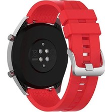 Dmay Huawei Watch Gt 3 / Gt 3 Pro 46MM Uyumlu Tokalı Silikon Kordon Kayış 22MM