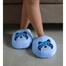 Pabtex Sevimli Hayvan Desenli Salaş Boyut Pelüş Terlik