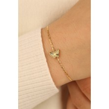 ÇGK KUYUMCULUK 14 Ayar Kelebek  Altın Bileklik 14BLK0074