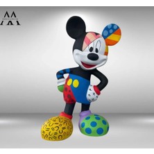M Design Decor Mickey Mouse Pop Art Dekoratif Obje 25 cm