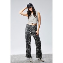 Cedy Denım Yüksek Kalite Kadın Palazzo Yüksek Bel Cotton Jean Pantolon