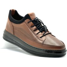 Bess Shoes Deri  Erkek Günlük Ayakkabı - Hava Alabilen, Lastikli, Spor, Hafif ve Rahat Casual