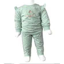 Papatya Desenli 2li Alt Üst Bebek Takımı 3 Ay - 36 Ay Arası Beden