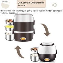 Runxi Life Hall Elektrikli Isıtma Öğle Yemeği Kutusu Elektrikli Isıtma Yalıtımlı Öğle Yemeği Kutusu Taşınabilir Sıcak Yemek Buharda Pişirme (Yurt Dışından)