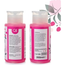 Qiwomen Besleyici Oje Çıkarıcı Pompalı Aseton 200ML