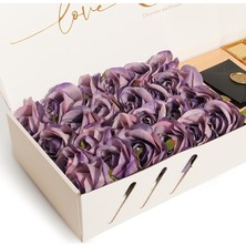 CV Chocolate Value Lüks Çiçekli Çikolata Kutusu