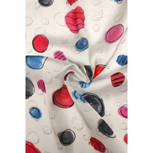 Sardo Kumaş Geometrik Desenli Dijital Baskılı Şifon Saten Kumaş / En 1,50  cm  - Elbise , Perde ve Kırlent