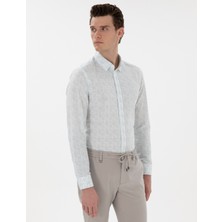 Pierre Cardin Erkek Mint Slim Fit Uzun Kollu Gömlek 50304548-VR152