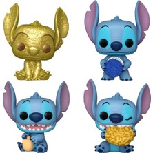 Pocket Pop Stitch - Dreidel su - Disney: Lilo & Stitch - Koleksiyonluk Mini Figür -4'lü Paket