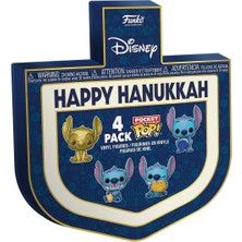 Pocket Pop Stitch - Dreidel su - Disney: Lilo & Stitch - Koleksiyonluk Mini Figür -4'lü Paket