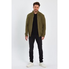 Alexander Gardi Balıkçı Yaka Fermuarlı Triko Hırka (E22-5714)