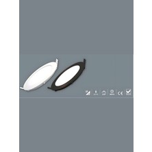 Inoled Yuvarlak Beyaz Kasa LED Panel 6WATT - 2706-02 Gün Işığı