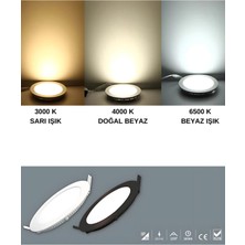 Inoled Yuvarlak Beyaz Kasa LED Panel 6WATT - 2706-02 Gün Işığı