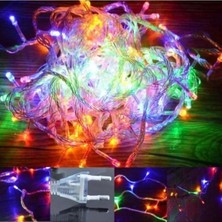 10 Metre 100 Ledli Fişli Led, Dekor Lambası 10M Rgb Yılbaşı Ağacı Işığı