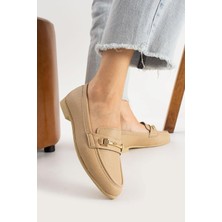 Albishoes Kadın Babet Toka Detaylı Şık Anatomik Babet Ayakkabı Rahat Taban Günlük Iş Ofis Babet