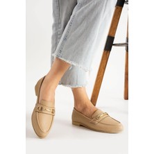 Albishoes Kadın Babet Toka Detaylı Şık Anatomik Babet Ayakkabı Rahat Taban Günlük Iş Ofis Babet