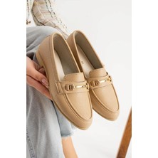 Albishoes Kadın Babet Toka Detaylı Şık Anatomik Babet Ayakkabı Rahat Taban Günlük Iş Ofis Babet