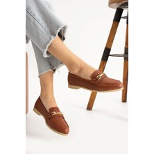 Albishoes Kadın Babet Toka Detaylı Şık Anatomik Babet Ayakkabı Rahat Taban Günlük Iş Ofis Babet