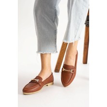 Albishoes Kadın Babet Toka Detaylı Şık Anatomik Babet Ayakkabı Rahat Taban Günlük Iş Ofis Babet
