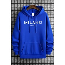Uygun Tarz Milano Baskılı Oversize Sweatshirt