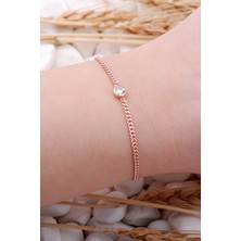 Sümer Telkari Gurmet Rose Gümüş Taşlı Bileklik 3936